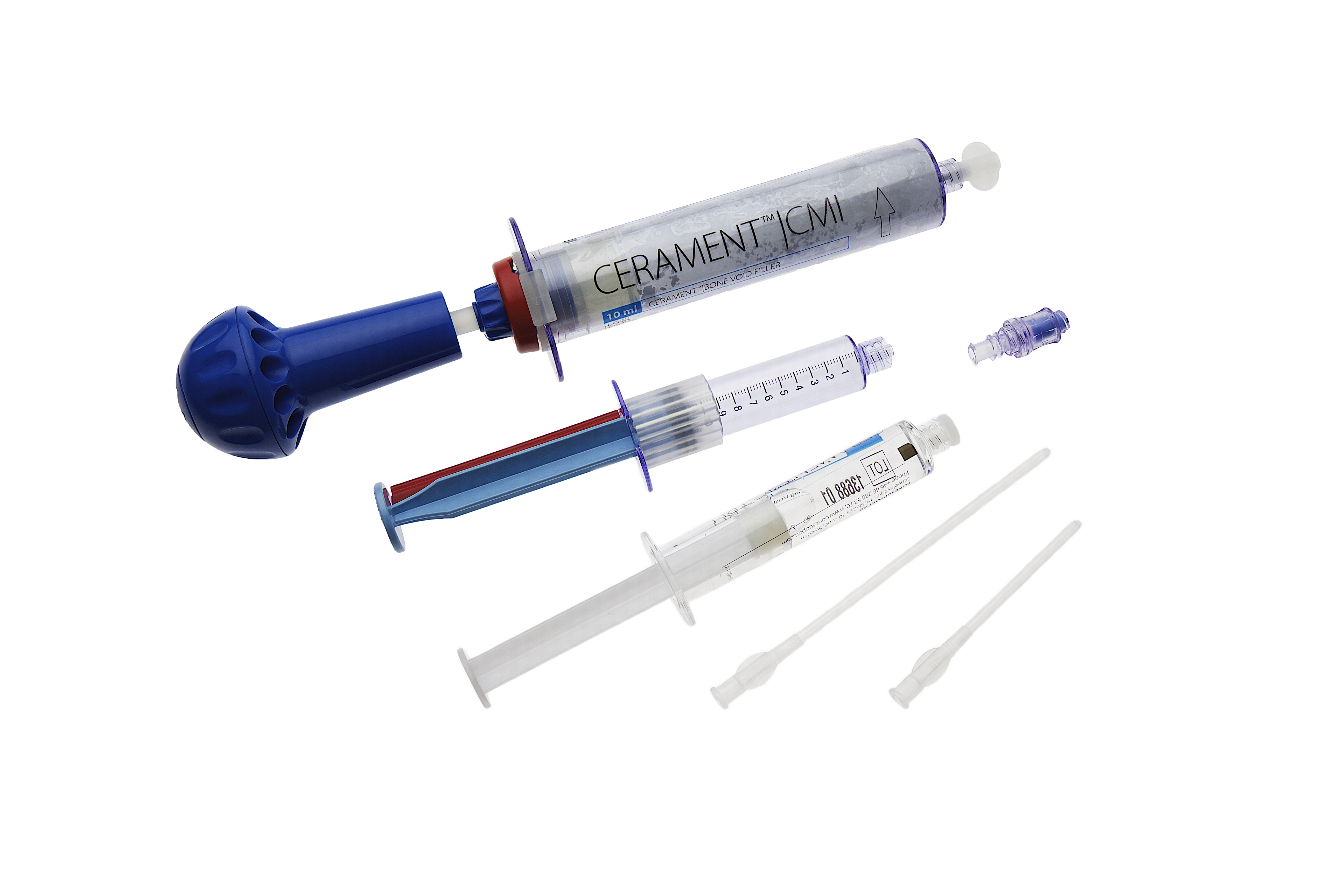 syringe instrument for cerament bone filler system